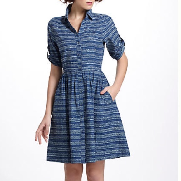 Anthropologie Porridge Hilda Shirtdress - Size 0
