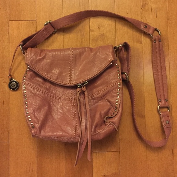 The Sak mauve leather cross body