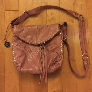 The Sak mauve leather cross body
