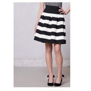 Boutique brand black and white striped skirt