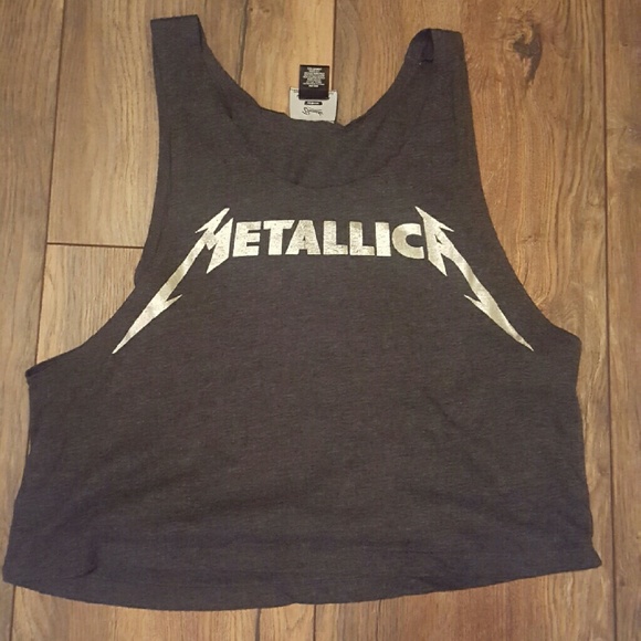 Metallica Band Crop Top