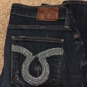 Dark wash big stars Nina fit