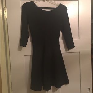 Guess black fit & flare dress.