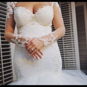 Galia Lahav Suzanne Custom Dress with Sleeves