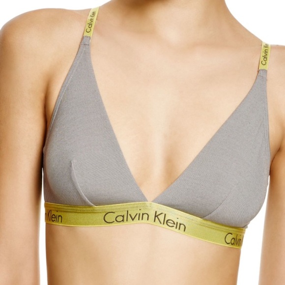 Calvin Klein Dual Tone Grey Green V Bra