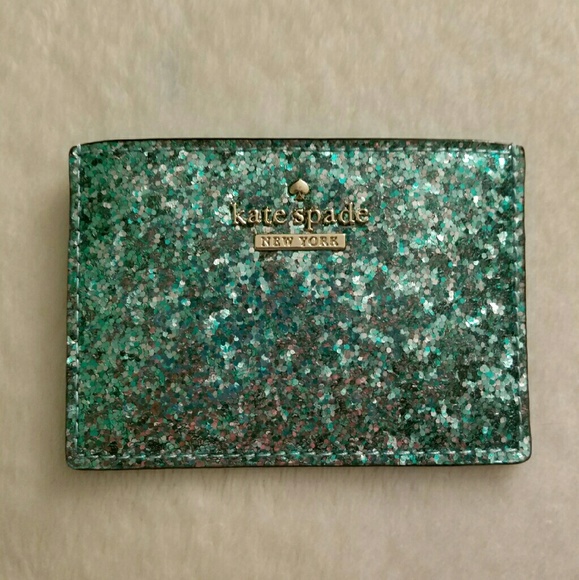 NEW Kate Spade New York Glitter Bug Card Holder