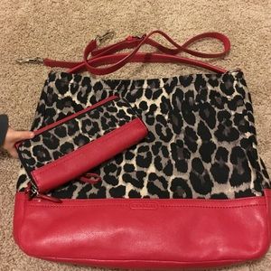Coach purse and matching wallet
