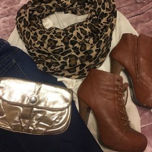 Leopard Print Infinity Scarf