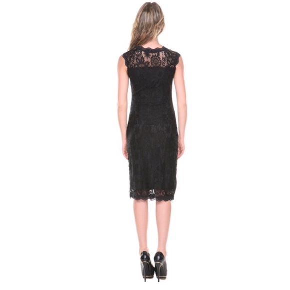 Black lace cocktail dress size small medium large - Picture 2 of 4