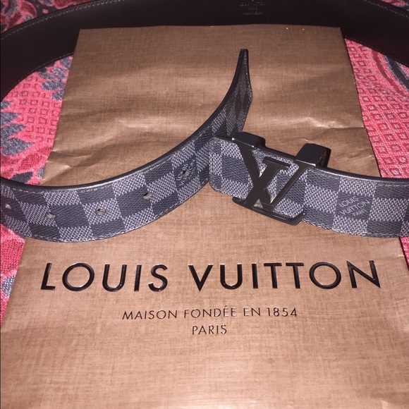Louis Vuitton Black Damier Belt