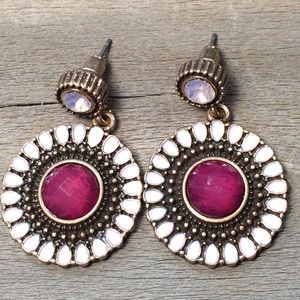 Ida Dangle Earrings in Purple