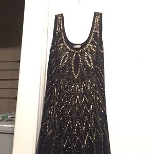 Embellished black dress