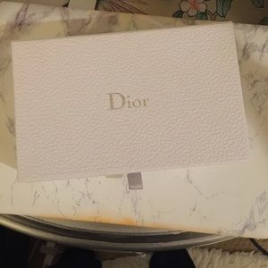 White Dior jewelry box with pull out shelf