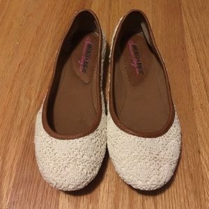 NWOT Macy's American Rag Crochet Flats