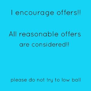 Feel free to make offers