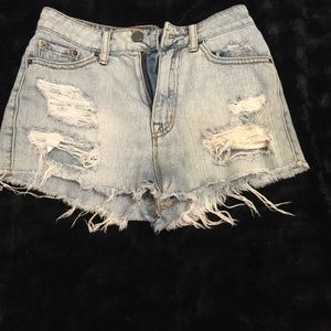 High waited cheeky demon shorts
