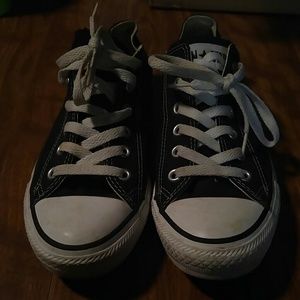 Black Converse All Stars Low Tops
