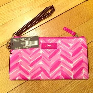 Pink scout wristlet