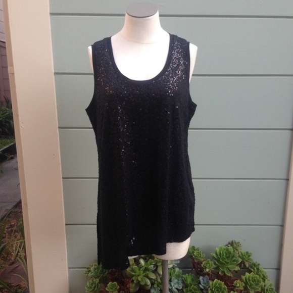 🌹SOLD🌹 Eileen Fisher silk asymmetrical tank
