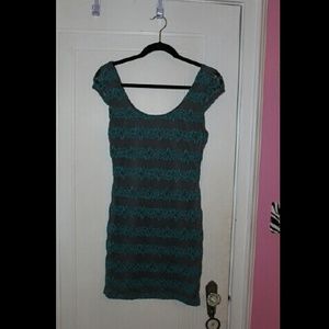 Candies Gray and Blue cocktail dress