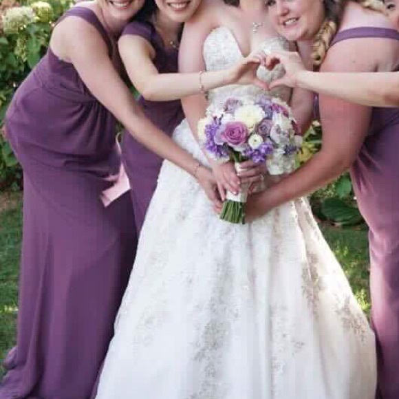 Jim Hjelm Occasions #5424 Chiffon Frosted Violet