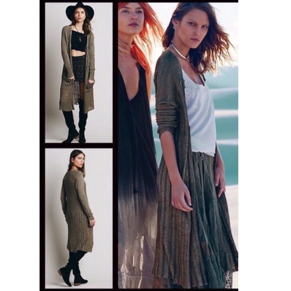 Free People Maxi Cardigan 💚