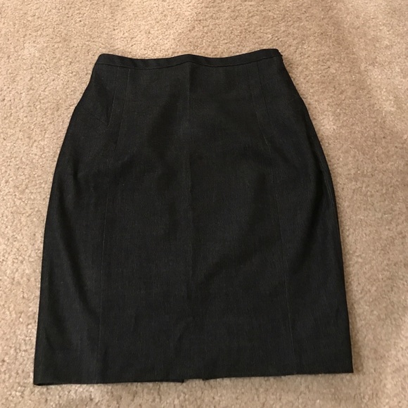 Express Dark Grey Pencil Skirt - Picture 1 of 3
