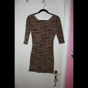 Lily Rose Multicolor Semi-open Back Cocktail dress