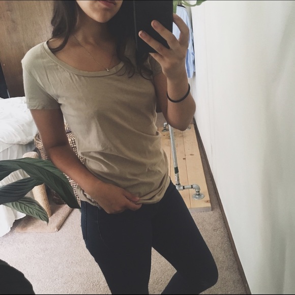 14th & Union Tops - 14TH & UNION/ tan tshirt