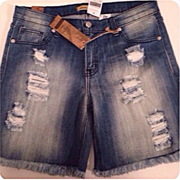Aphrodite Pants - NWT- Aphrodite, Distressed Denim Shorts