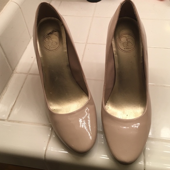 Jessica Simpson Cream/light Beige Wedge Pumps