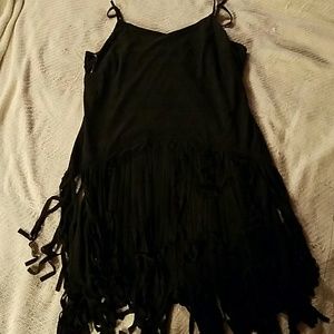Fringe Suede Dress