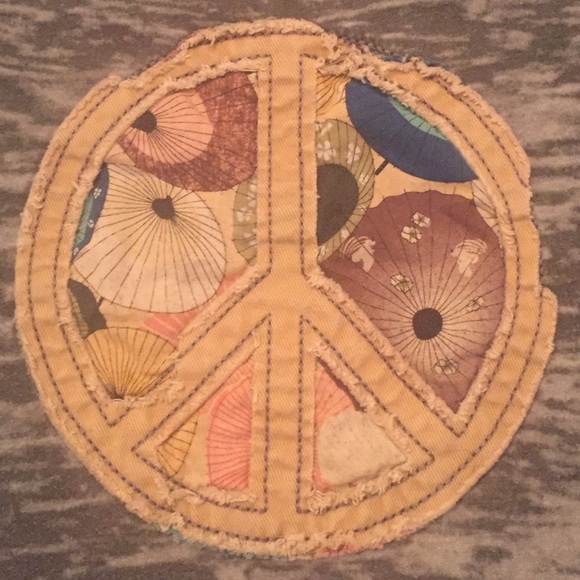 FREE w/ 20.00 Buy • Distressed Peace Sign Tee • L