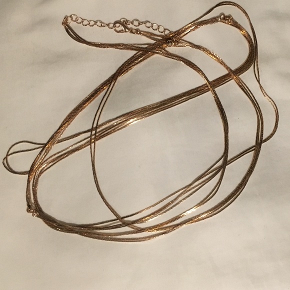 Gold body chain
