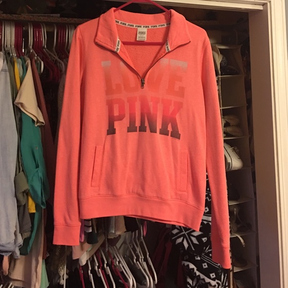 Victoria secret half zip crew neck