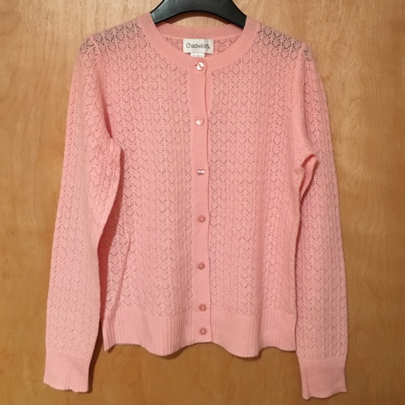 Cashmere pink cardigan - Picture 2 of 2