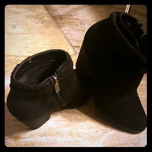 Black ankle booties