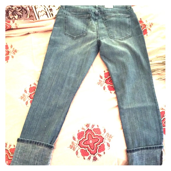 Denim Cuffed Skinny Jeans - Picture 1 of 4