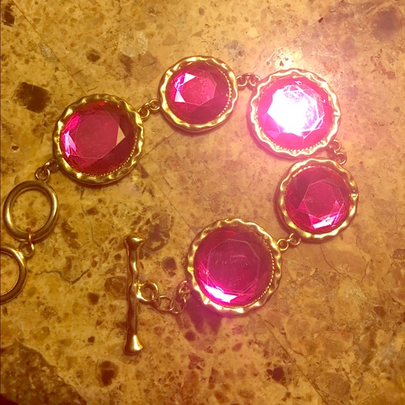 Hot pink bracelet