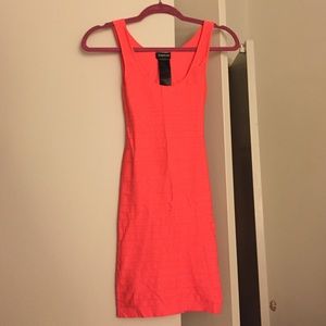 Open back bebe bandage dress