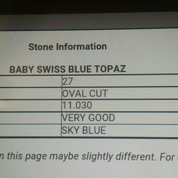 Baby Swiss blue topaz 11 carat tennis bracelet - Picture 3 of 7