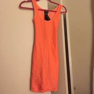 Open back bebe bandage dress