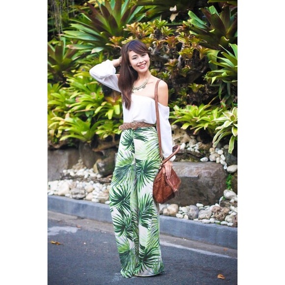 F21 Palm Tree Pants
