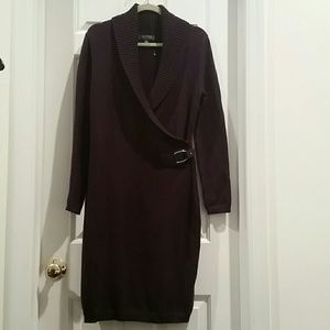 Ralph Lauren Shawl Collar Sweater Dress