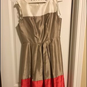 Flare color block dress