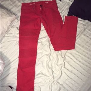 Red Gap corduroy pants.