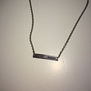 Alpha Chi Omega Sterling Silver necklace