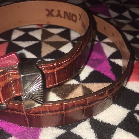 Brighton Onyx Belt sz 26 Brown THIS Weekend Only - Picture 2 of 2