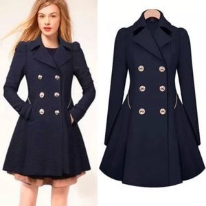 Navy parka coat