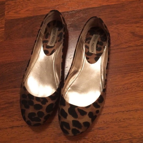 Leopard Steve Madden flats